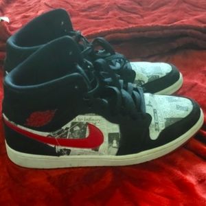 Air Jordan 1 Mid SE Newspaper Air Times